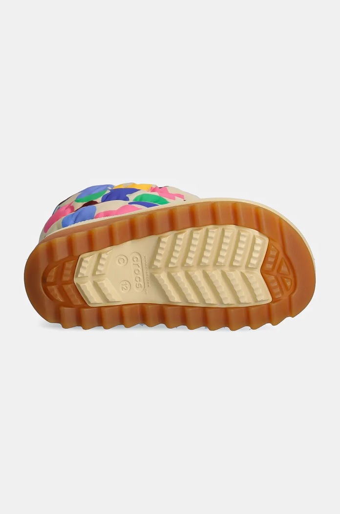Detské snehule Crocs CLASSIC NEO PUFF GEO SHAPES BOOT 210410.CLASSIC.NEO.PUFF béžová
