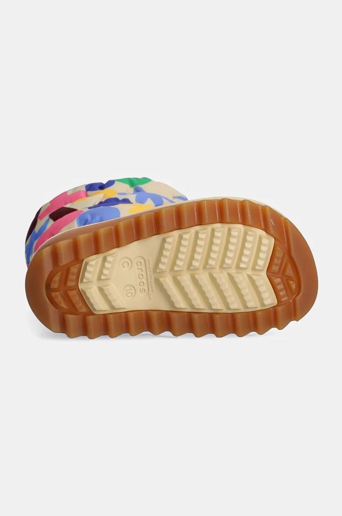 Dětské sněhule Crocs CLASSIC NEO PUFF GEO SHAPES BOOT 210411.CLASSIC.NEO.PUFF béžová