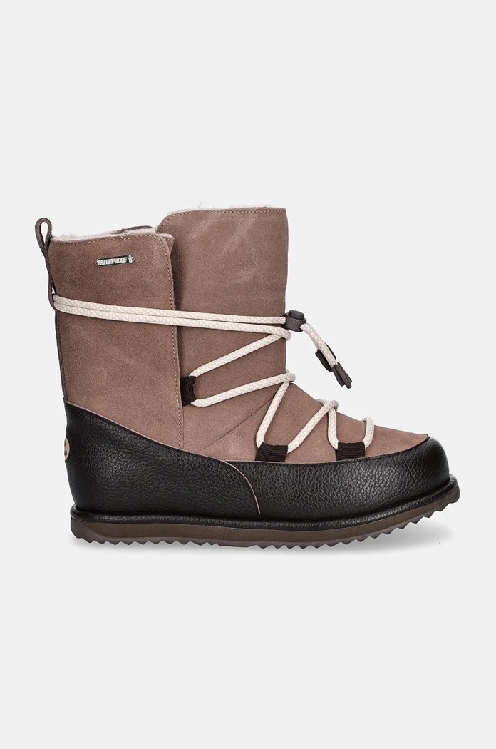 Dětské semišové sněhule Emu Australia Blackburn K12603.Bla hnědá AW24