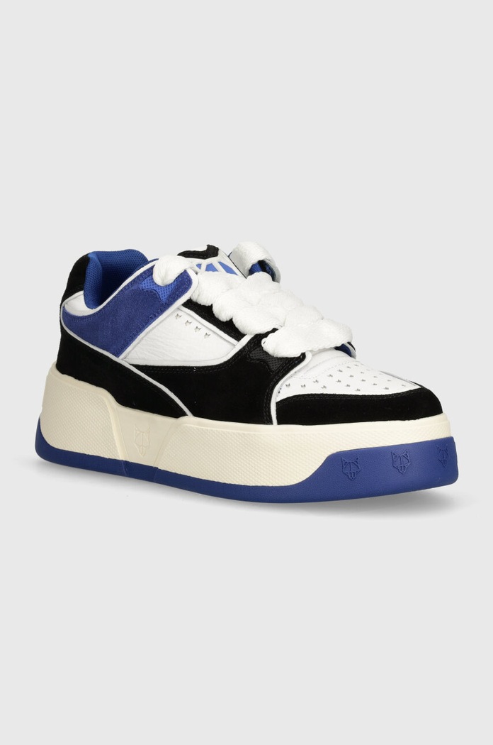 Naked Wolfe Kožené tenisky Naked Wolfe Kash viacfarebná Kash.Nubuck.blue