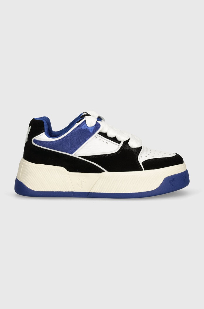 Naked Wolfe Kožené tenisky Naked Wolfe Kash Kash.Nubuck.blue viacfarebná AW24