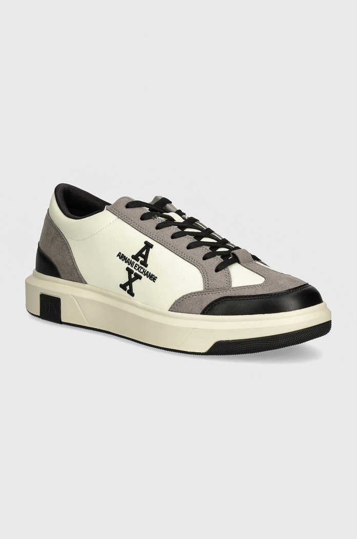 Tenisky Armani Exchange semišová kůže šedá XUX235.XV904.K638