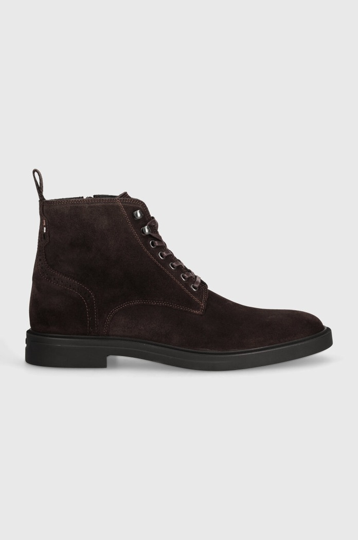 BOSS velúr cipő Calev 50523022.201 barna AW24