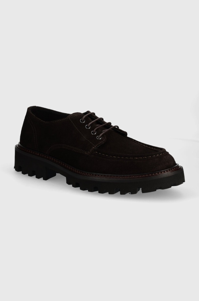 Semišové polobotky BOSS Julyo casual hnědá 50523060.201
