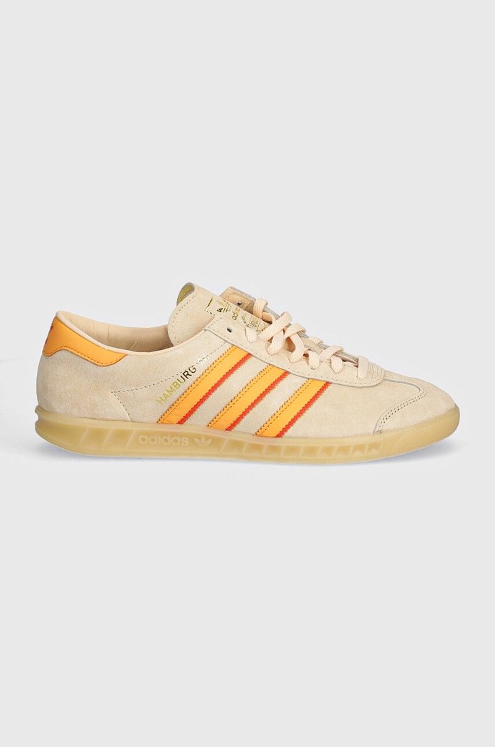 Кожаные кроссовки adidas Originals Hamburg 24 IG2109 бежевый AW24