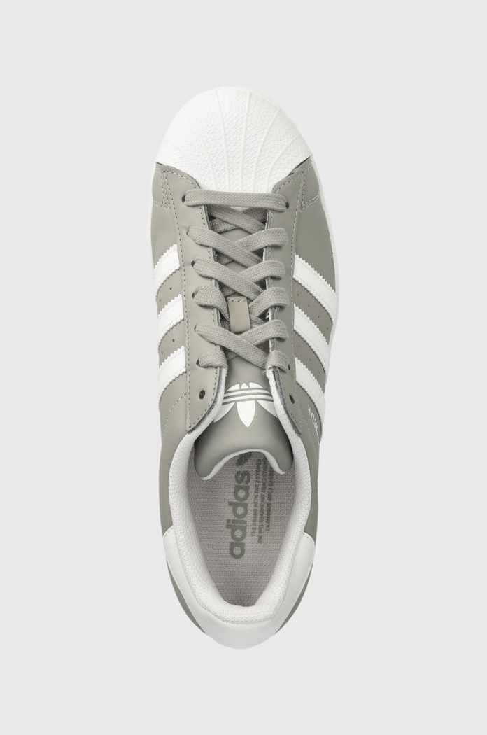 Шкіряні кросівки adidas Originals Superstar сірий IH2698