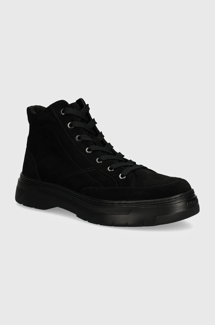 HUGO buty zamszowe Urian skóra zamszowa czarny 50522959.001