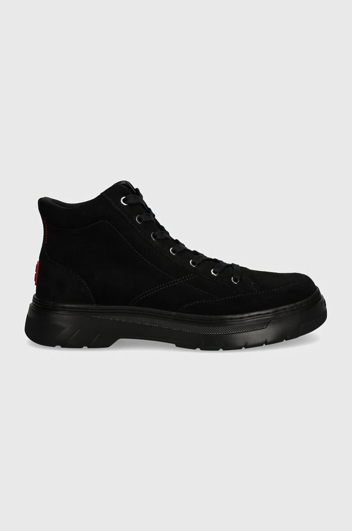 HUGO buty zamszowe Urian 50522959.001 czarny AW24