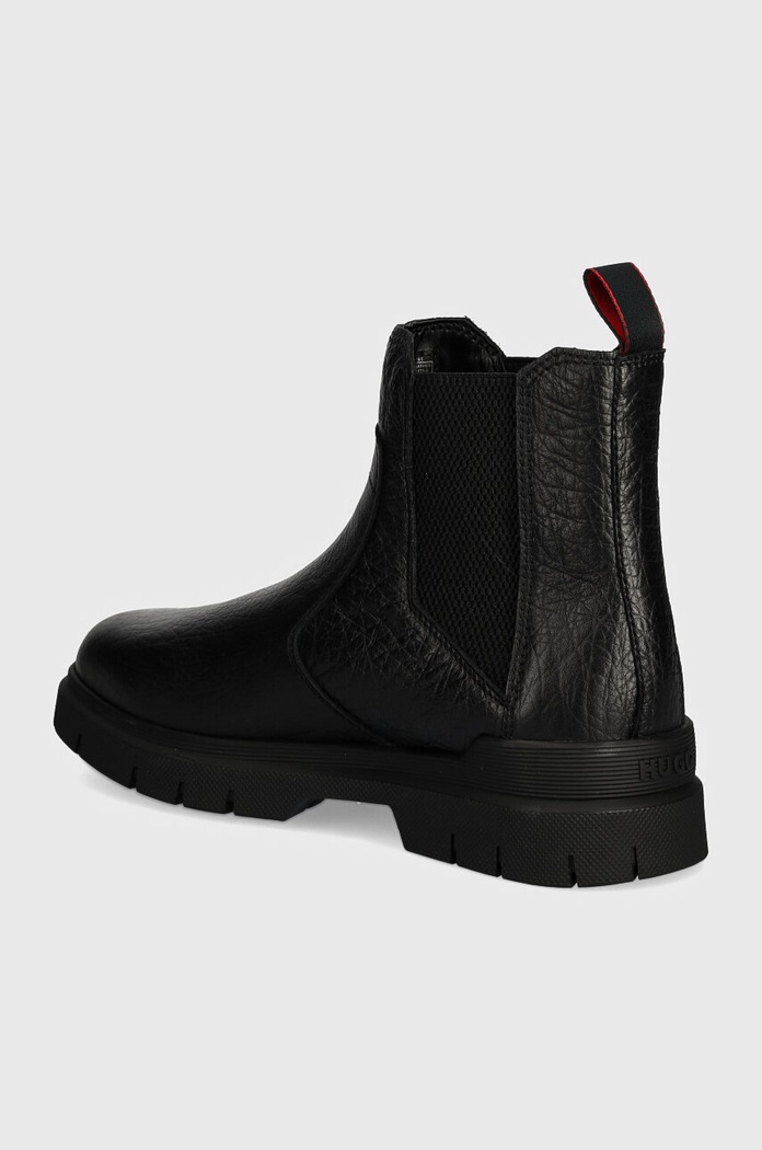Παπούτσια Δερμάτινες μπότες τσέλσι HUGO Ryan 50523869.001 μαύρο