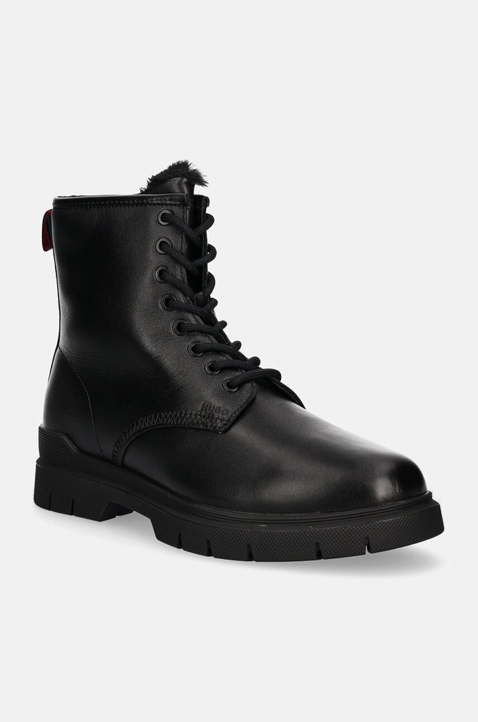 HUGO buty skórzane Ryan skóra licowa czarny 50523883.001