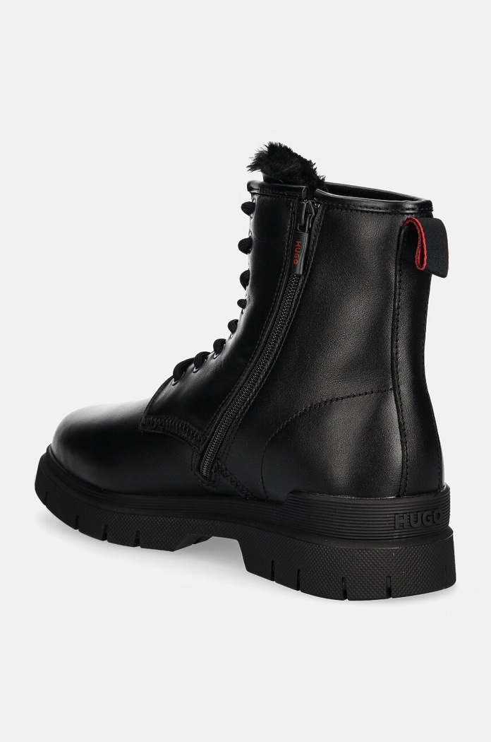 Obuwie HUGO buty skórzane Ryan 50523883.001 czarny