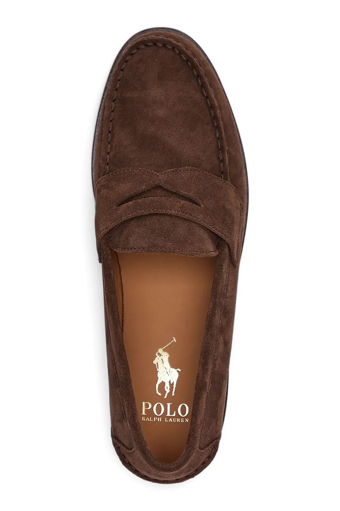Obuwie Polo Ralph Lauren mokasyny zamszowe Alston Penny 803945281001.201 brązowy