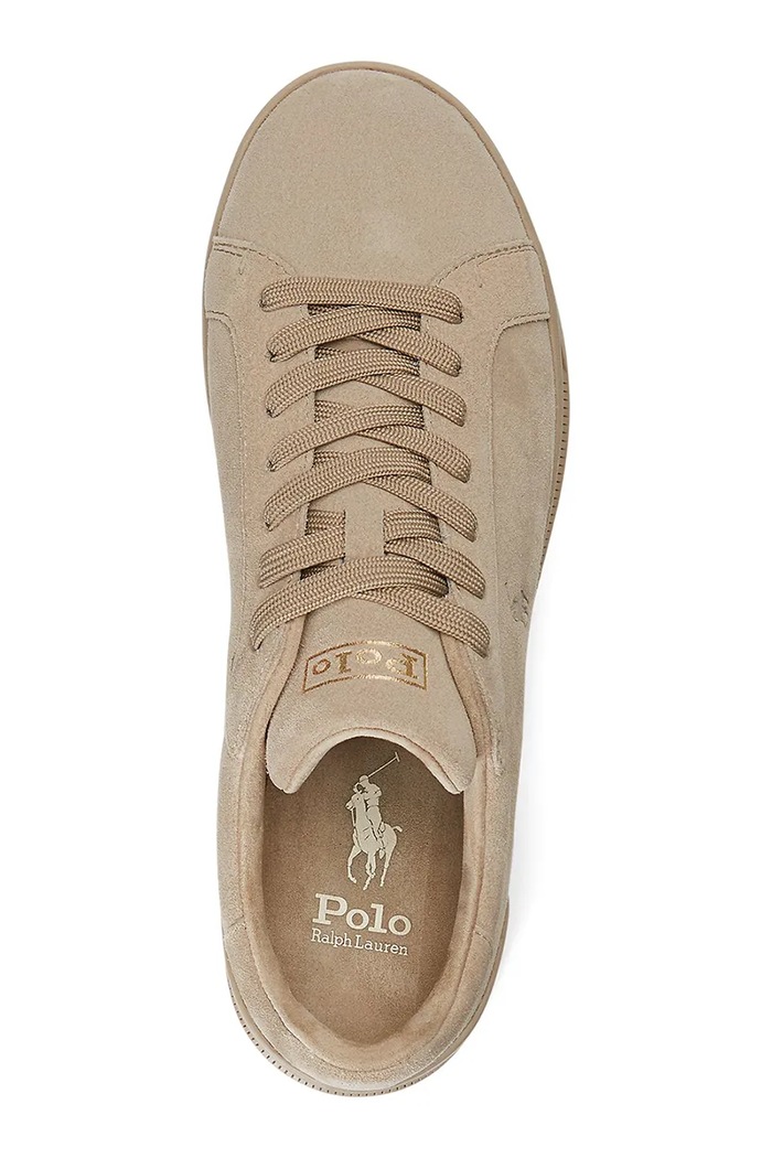 Obutev Superge iz semiša Polo Ralph Lauren Hrt Ct II 809877601001.250 bež