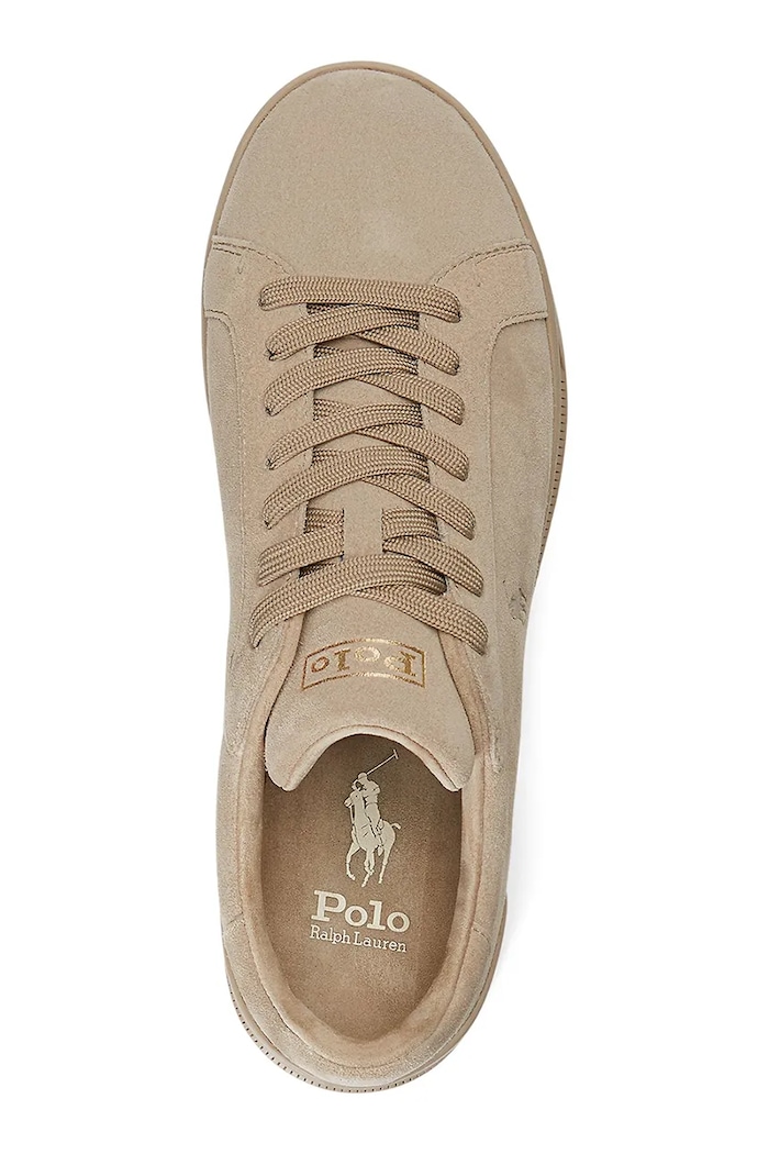 Obutev Superge iz semiša Polo Ralph Lauren Hrt Ct II 809877601001.250 bež