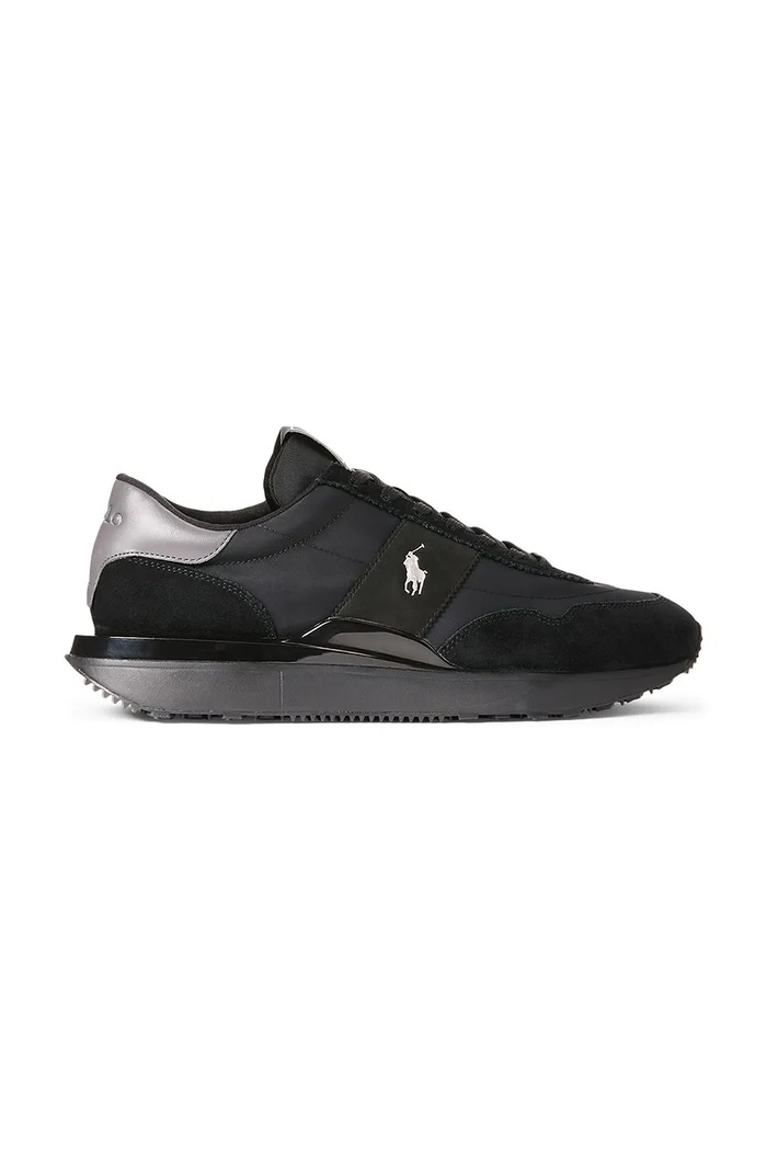 Polo Ralph Lauren sneakers Train 89 Pp piele întoarsă negru 809942498001.001