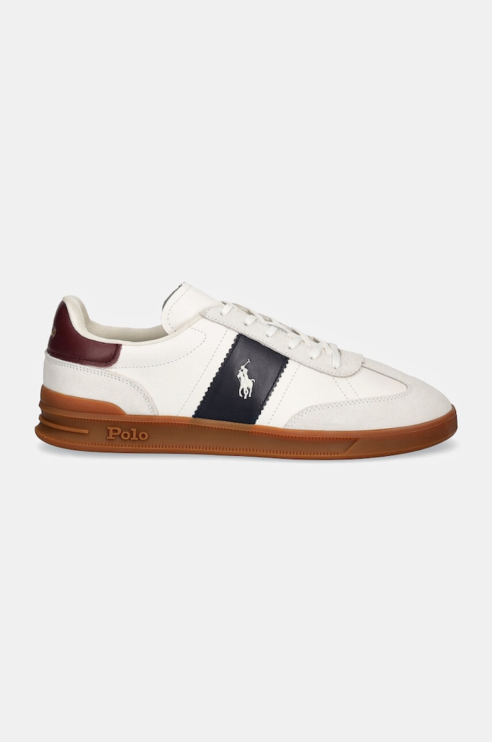 Kožené tenisky Polo Ralph Lauren Hrt Aera Pp 809954902001.100 biela NC24