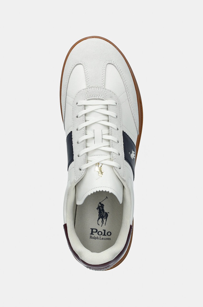Kožené tenisky Polo Ralph Lauren Hrt Aera Pp biela 809954902001.100