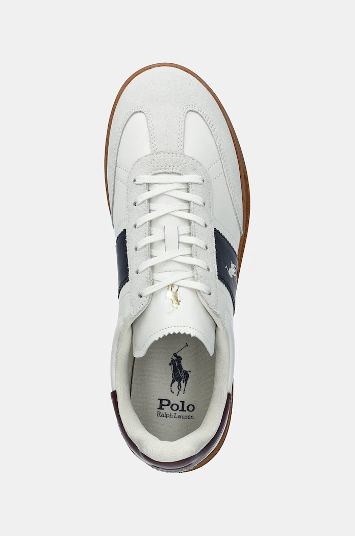 Kožené tenisky Polo Ralph Lauren Hrt Aera Pp biela 809954902001.100