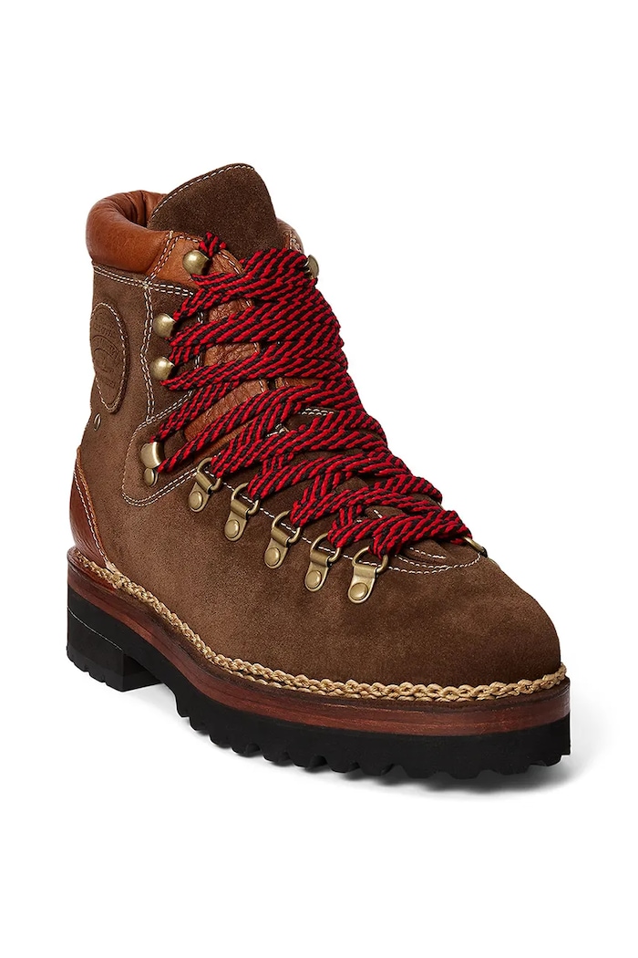 Polo Ralph Lauren leather winter boots Alpine Boot 812845751002.200 brown AW24