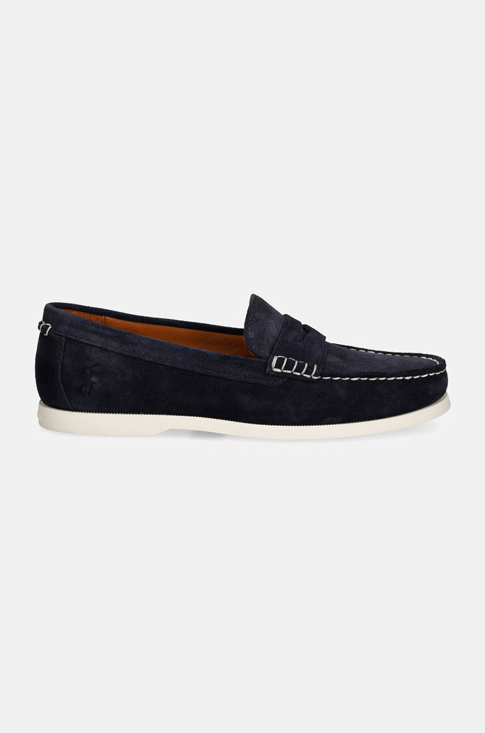 Polo Ralph Lauren mokasyny zamszowe Merton Penny 803945275001.410 granatowy AW24