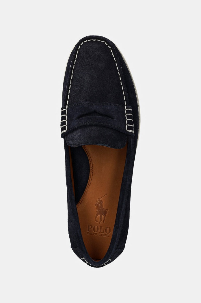 Polo Ralph Lauren mokasyny zamszowe Merton Penny granatowy 803945275001.410