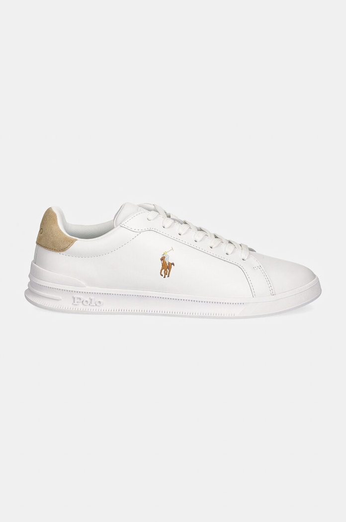 Kožené tenisky Polo Ralph Lauren Hrt Ct II 809940762001.100 bílá AW24