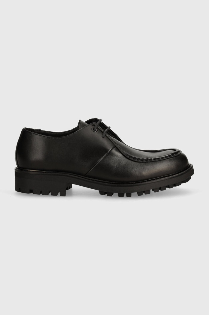 Δερμάτινα κλειστά παπούτσια Calvin Klein HM0HM01535 HM0HM01535 μαύρο AW24