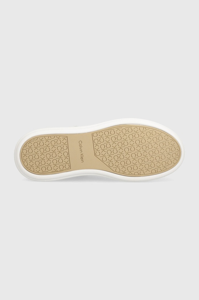 Δερμάτινα sneakers Calvin Klein HM0HM01498 HM0HM01498 λευκό