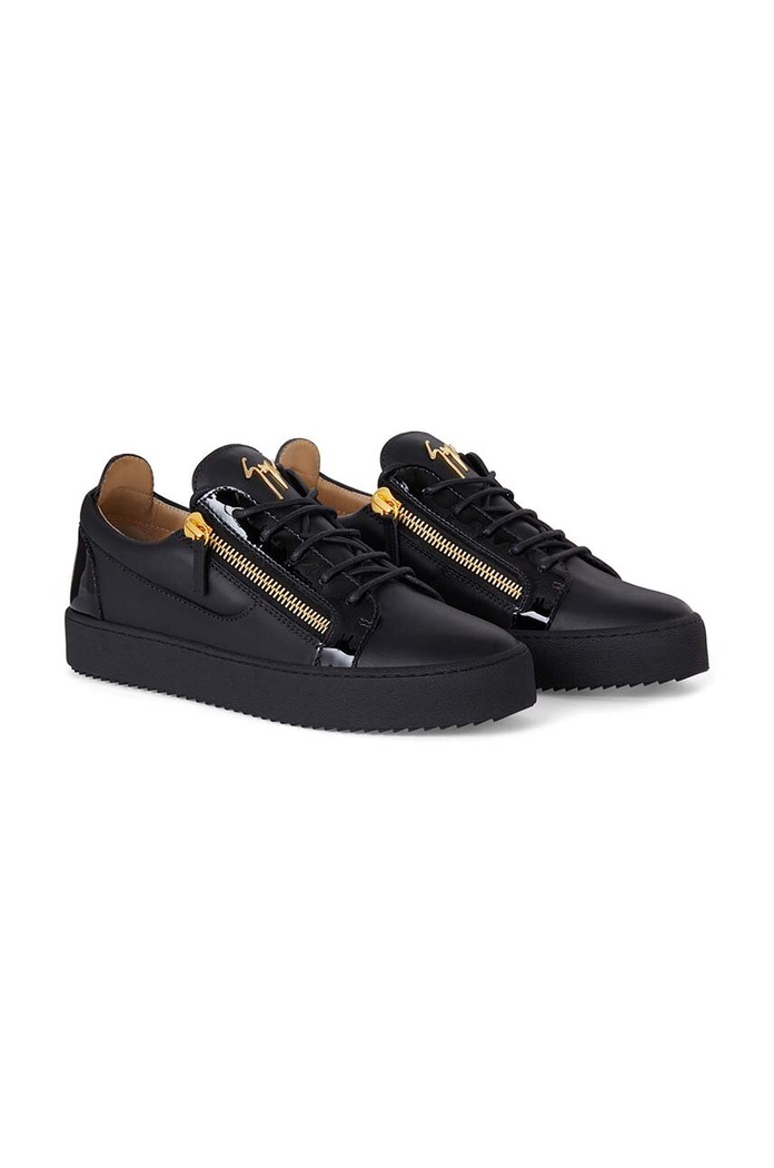 Kožené tenisky Giuseppe Zanotti May London RU00010.003 černá SS25