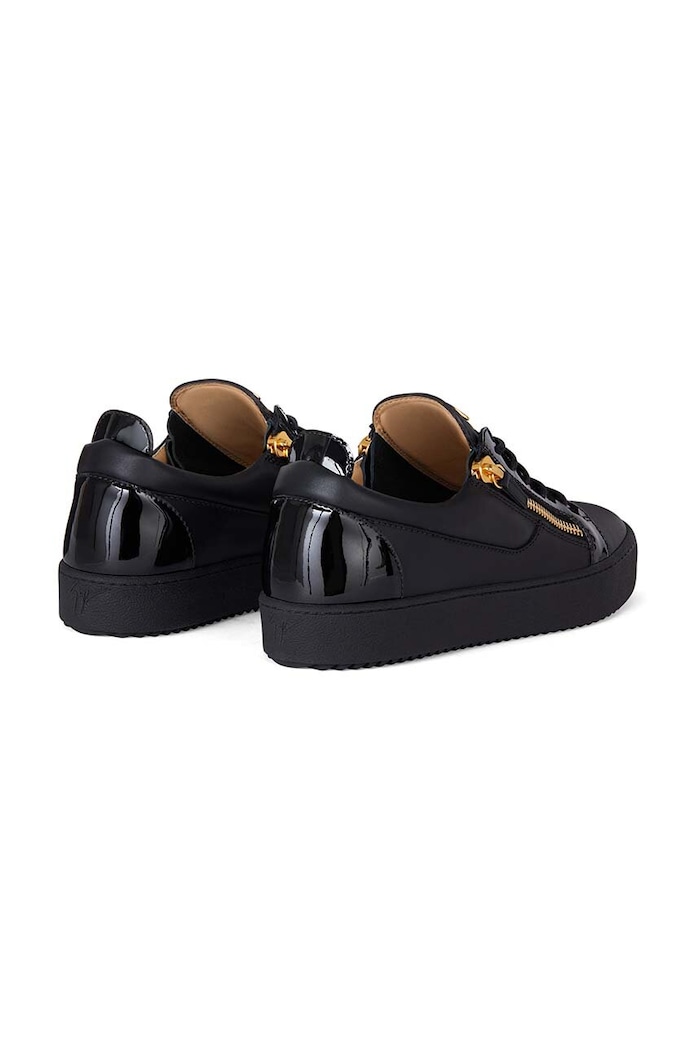 Boty Kožené tenisky Giuseppe Zanotti May London RU00010.003 černá
