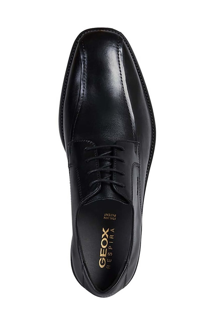 Kožené polobotky Geox U BRANDOLF U024VA.00043.C9999 černá