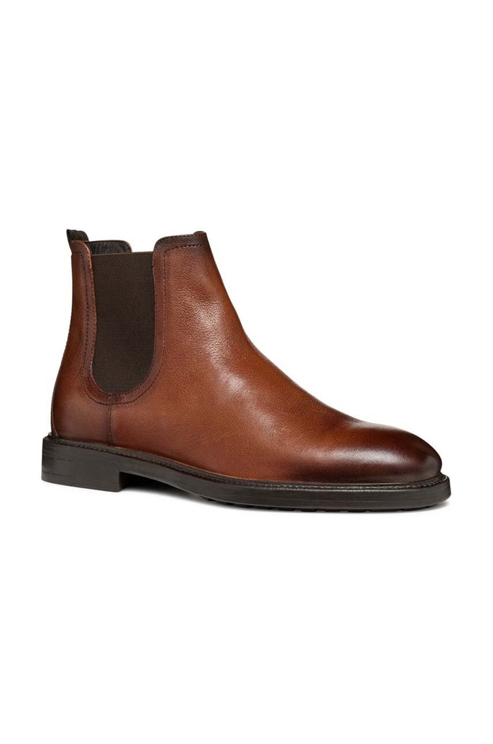Kožené kotníkové boty Geox U TIBERIO U46G5A.000JD.C6001 hnědá AW24