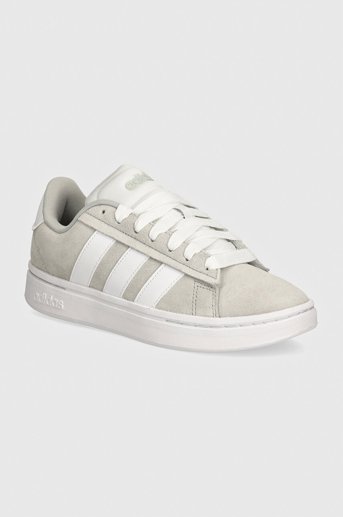 adidas sneakers Grand Court Alpha piele întoarsă gri JH7234