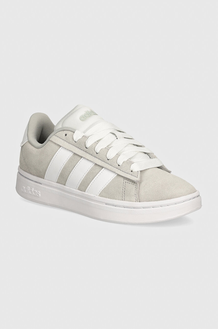 adidas sneakers Grand Court Alpha piele întoarsă gri JH7234