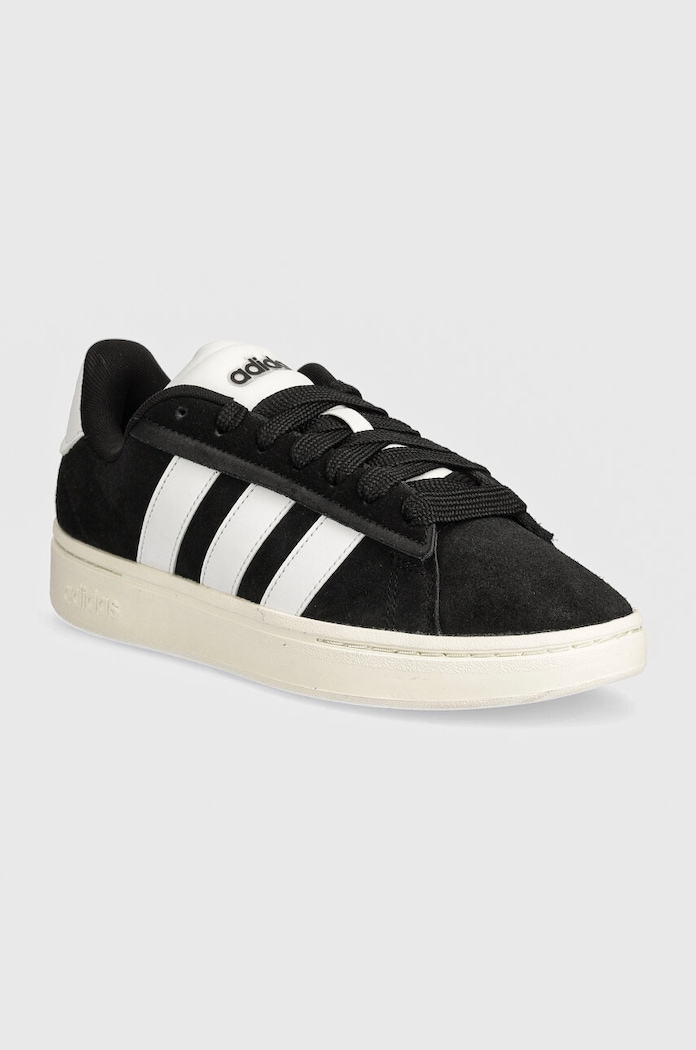 Sneakers boty adidas Grand Court Alpha semišová kůže černá JH7235
