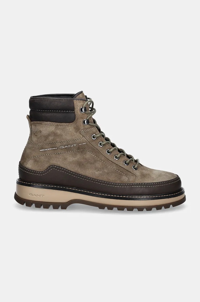 Gant trapery zamszowe Clafton 29643742.G725 zielony AW24