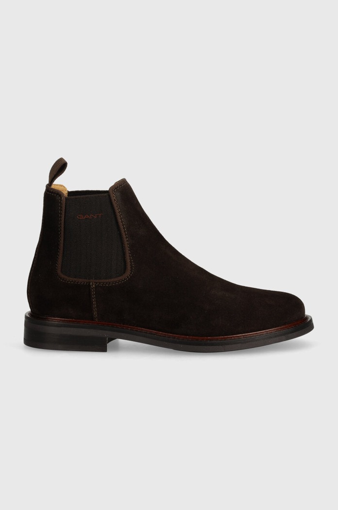 Σουέτ μπότες τσέλσι Gant St Fairkon 29653756.G399 καφέ AW24