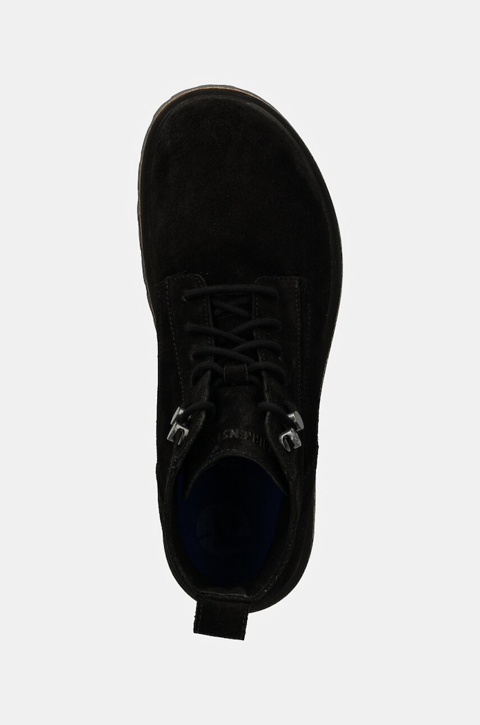 Birkenstock pantofi bărbați din piele întoarsă negru 1028911