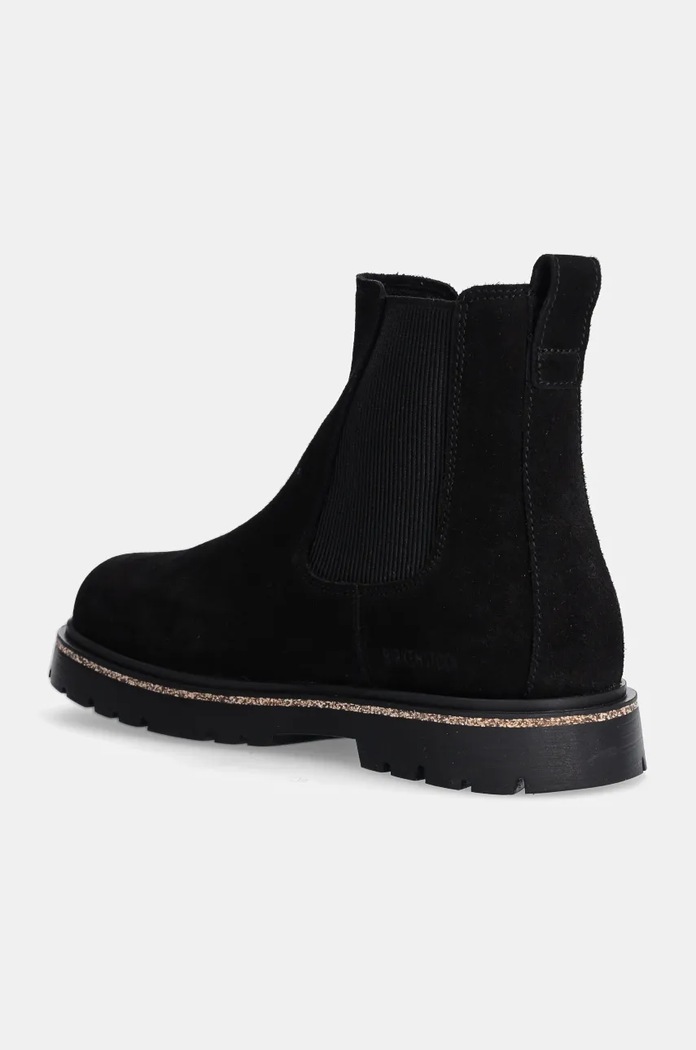 Obuwie Birkenstock sztyblety zamszowe Highwood Slip On Mid 1028138 czarny