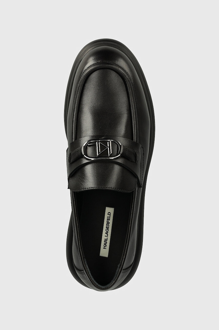 Karl Lagerfeld mocasini de piele GRANBY negru KL22314.00X