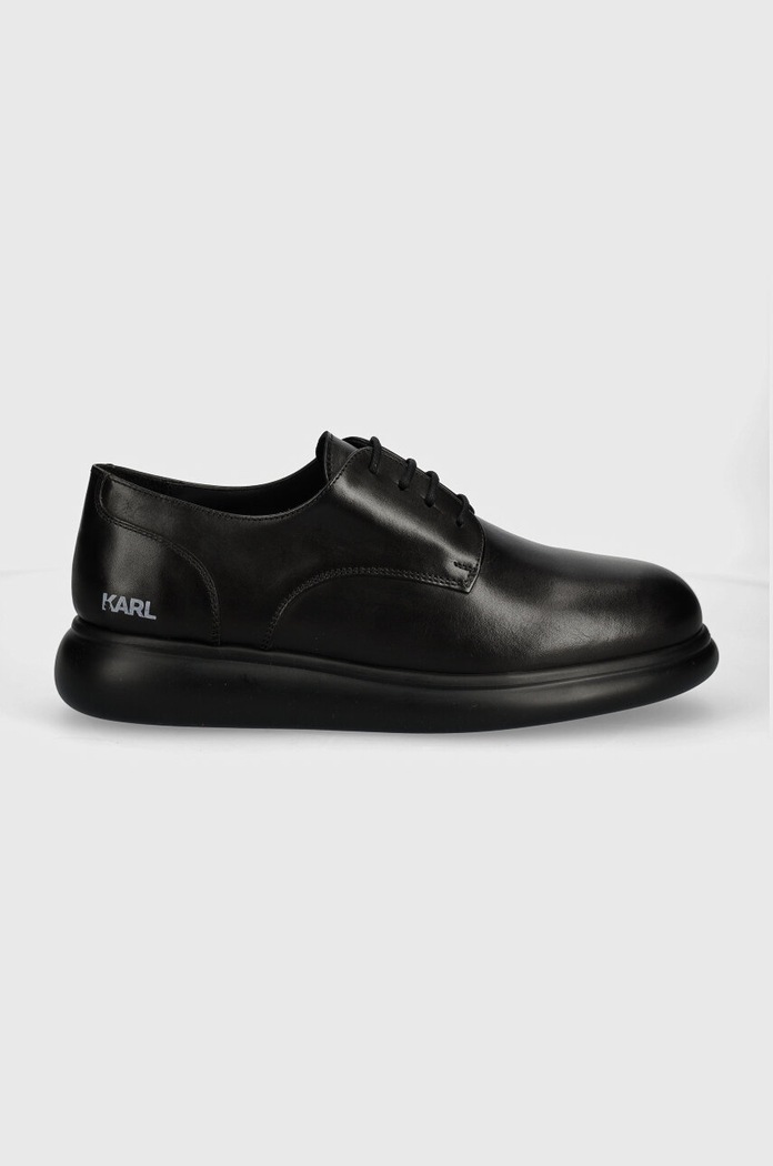 Kožené poltopánky Karl Lagerfeld GRANBY KL22330.00X čierna AW24
