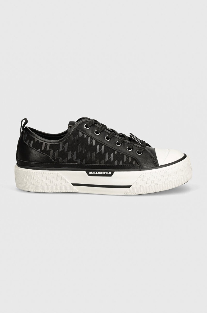 Karl Lagerfeld tenisówki KAMPUS tekstylny czarny KL50424.H07