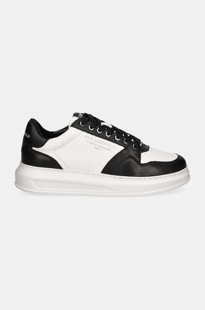Δερμάτινα sneakers Karl Lagerfeld KAPRI MENS KL52537R.001 μαύρο NC24