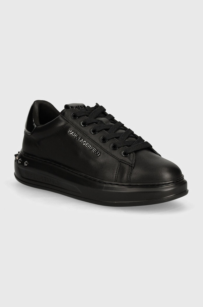 Δερμάτινα sneakers Karl Lagerfeld KAPRI MENS Planet friendly μαύρο KL52574A.00X