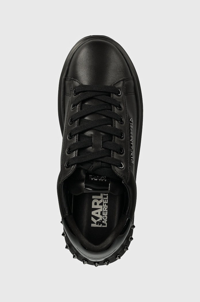 Δερμάτινα sneakers Karl Lagerfeld KAPRI MENS μαύρο KL52574A.00X