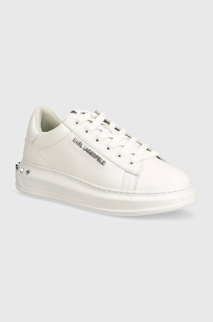 Δερμάτινα sneakers Karl Lagerfeld KAPRI MENS Planet friendly λευκό KL52574A.01W