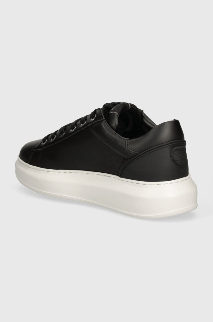 Cipők Karl Lagerfeld bőr sportcipő KAPRI MENS KL52575N.000 fekete