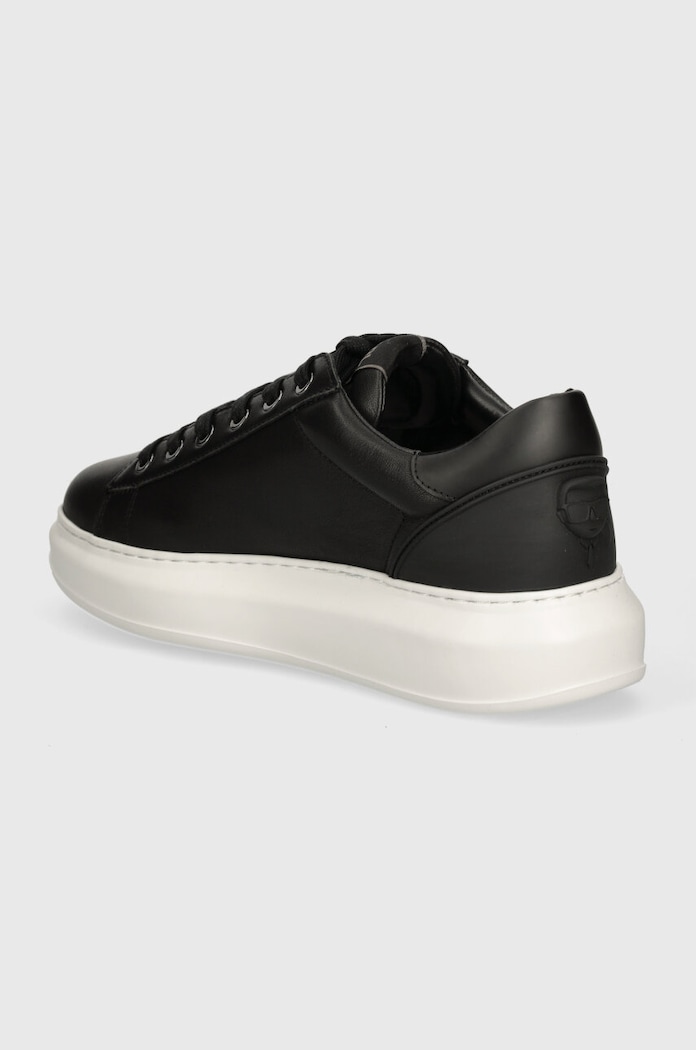 Cipők Karl Lagerfeld bőr sportcipő KAPRI MENS KL52575N.000 fekete
