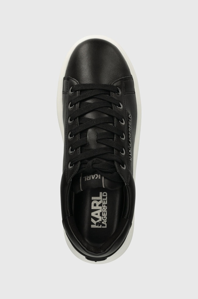 Karl Lagerfeld bőr sportcipő KAPRI MENS fekete KL52575N.000
