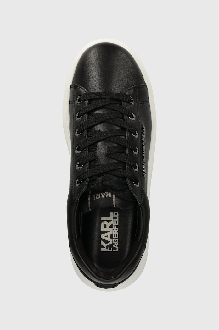 Karl Lagerfeld bőr sportcipő KAPRI MENS fekete KL52575N.000